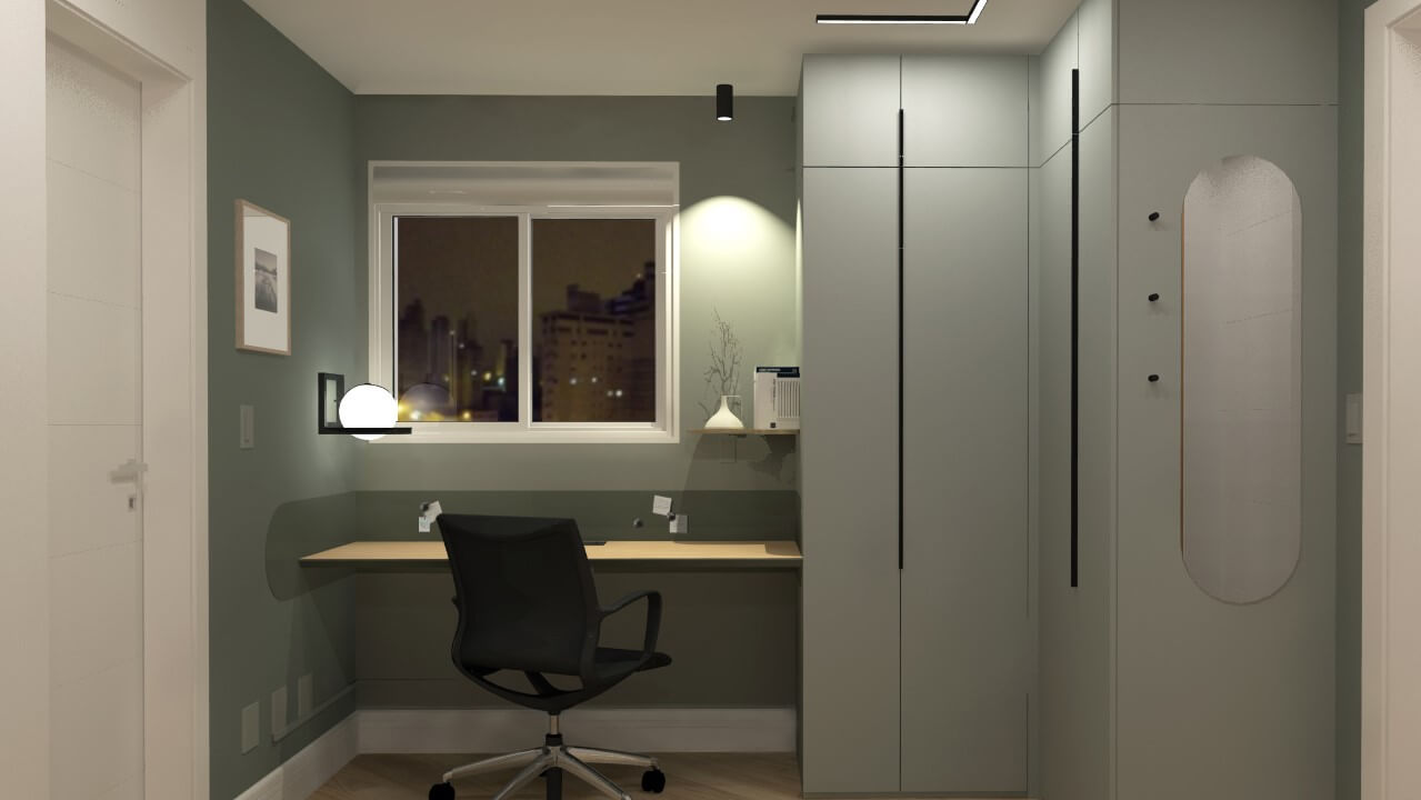 home office ou quarto?